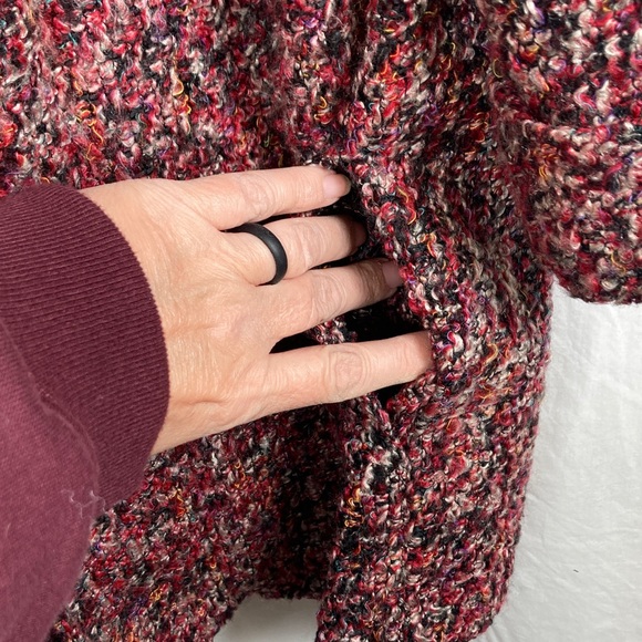 VTG Lori of California Women's Pink Red Multi-Color Bouclé Tweed Blazer Jacket - Picture 7 of 13